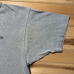 Vintage 90s Champion Script Logo Embroidered Streetwear Heather T-Shirt – XL