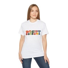 Colorful “Perfect” Text Design Unisex Ultra Cotton Tee