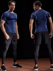 2026 Men’s Compression T-Shirt Quick Dry Athletic Gym Fitness Running Top Gift