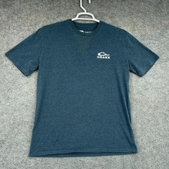Drake Shirt Mens Large Blue Waterfowl Dog Graphic Tee Tagless Hunting Outdoor