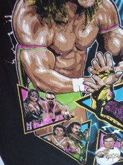 WWE WrestleMania Shirt Mens S Black Ultimate Warrior Macho Man Randy Savage