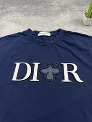 Christian Dior Homme Bee Applique Navy T-Shirt