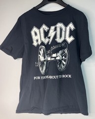 Sz 2XL AC/DC T Shirt For Those About To Rock Band Black 2012 Concert Tour Merch