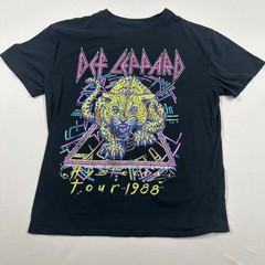 Def Leppard Band T-Shirt Black – Size L