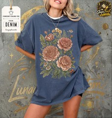 Retro Rose Graphic Romantic Comfort Tee