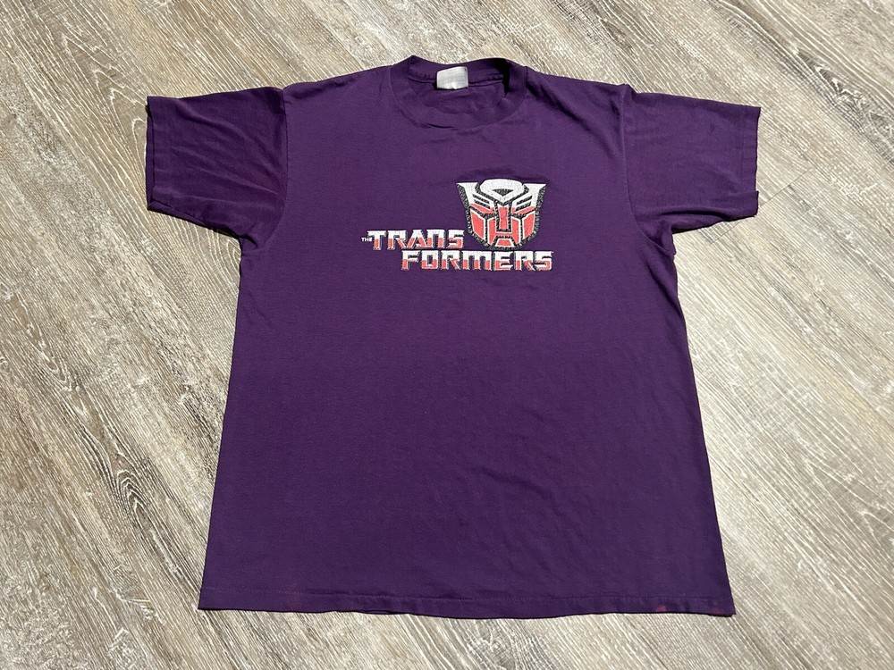 Vintage 90s The TRANSFORMERS T-Shirt USA Single Stitch More Than Meets Eye Hanes