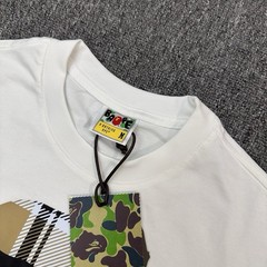 A Bathing Ape BAPE Men’s White Graphic Logo Crew Neck Short Sleeve T-Shirt M