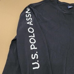 U.S. Polo Assn. Shirt Mens 3XL Black Long Sleeve USPA Logo Graphic T-Shirt Tee