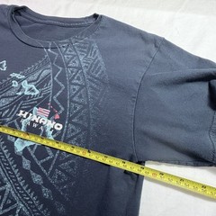 Hinano Hawaii Tahitian Crew Neck Navy Shirt Men’s M Polynesian Graphic Islands