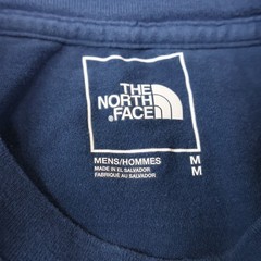The North Face Mens Medium Long Sleeve Logo Tee Blue (see photo for flaw)