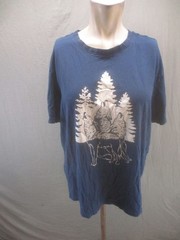 Dip Size L Mens Navy Blue Print 100% Organic Cotton Casual Comfy TShirt 864