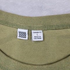 Uniqlo Shirt Mens Large Vintage Basic Crewneck Plain Blank Short Sleeve SS Adult