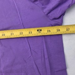 MAGCOMSEN Men’s 2XL T Shirt Henley Short Sleeve Pocket Tee Purple EUC