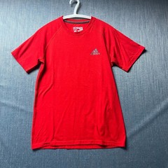 Adidas Ultimate Tee Men’s T-Shirt Size S Red Athletic Gym Short Sleeve Polyester