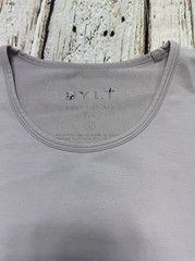 BYLT Basics Drop Cut Lux T-Shirt S/S Large Lavender Crew Neck Casual Gym Mens