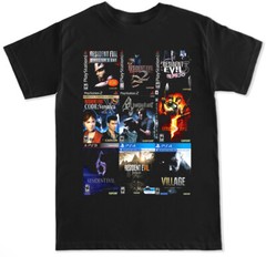 RESIDENTS OF EVIL VIDEO GAMES GAMER RETRO PS ZOMBIE CLASSIC MEME MENS T SHIRT
