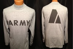 MEN’S MED SHIRT LONG SLEEVE PHYSICAL T-SHIRT IPFU FITNESS US ARMY REFLECTIVE PT