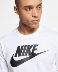 Nike SportSwear, Men’s Logo Printed T-Shirt – White, Black
