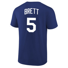 George Brett T-Shirt Kansas City Royals Player Name and Number Soft Jersey Tee