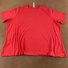 Bella Canvas Adult Size 3XL Heather CVC Red Short Sleeve Crew Neck T-Shirt New