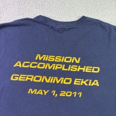 VTG Navy Seal Team 6 T Shirt Mens 2XL Osama Bin Laden Mission Accomplished