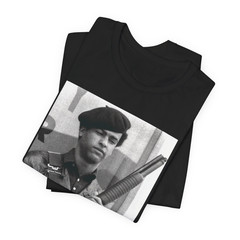 Huey P. Newton with Rifle T-Shirt ✩ Black Panther Party Tee ✩ Black Power! BLM!