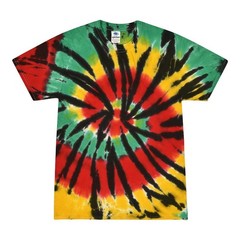 Multi-Color Tie Dye T-Shirts, Kids & Adults Short Sleeve Cotton Colortone