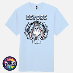 Round Eeyore T-Shirt Premium Pale Blue Tee Unisex M L XL Gorgeous Gift