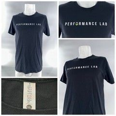 Performance Lab Next Level Short Sleeve Shirt Men M Black Cotton Poly YGI I4-97