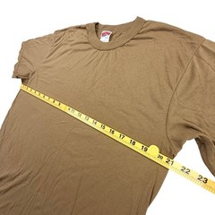 Soffe 2 Pack Military T-Shirt Mens Large Brown Cotton Blend Made in USA Tactical