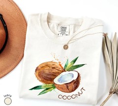 Coconut Retro Beach Summer Island Comfort Tee