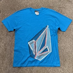 Y2K Volcom Big Stone T-Shirt Men’s Size XL Blue NWT