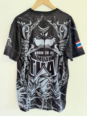 Born To Be Muay Thai T-Shirt All Over Print Chains Boxing MMA Gym Training Top