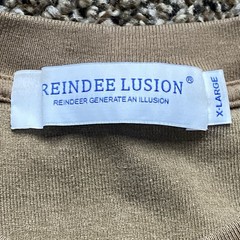 REINDEE LUSION Techwear Shirt Men XL Brown Panel Gorpcore Asymmetric Tee Urban