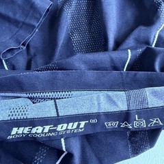 Mens Heat Out Body Cooling System Shirt Compression Black Size Large Stretch