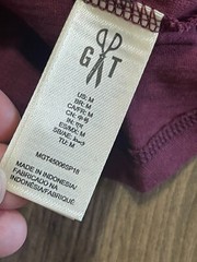 Goodthreads Shirt, Men’s Size Medium, Maroon, Short Sleeve, Quarter Buttons
