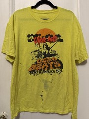 Yellow Uncle Acid & The Deadbeats North American Tour Shirt XL 2022 Distressed