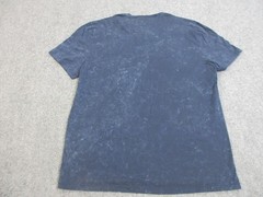 John Varvatos Shirt Mens XL Blue Mineral Wash Cotton Crewneck Tee Casual Peru