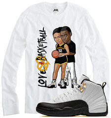 We Will Fit shirt to match Jordan 12 Taxi yellow black and white