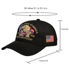 250th Anniversary USA Hat Adjustable United States 250th Anniversary Hat Ret…