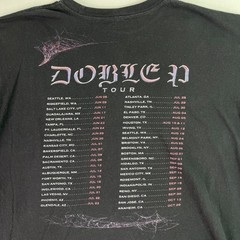 Peso Pluma Mens XL Black Doble P Tour Graphic Tee Concert Music Shirt