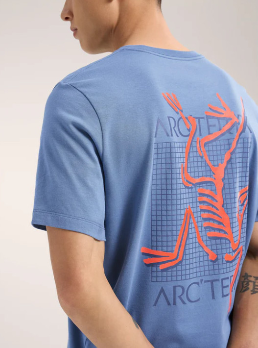 Arc’teryx Men’s Arc’Multi Bird Logo T-Shirt – Stone Wash (size XL)