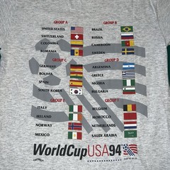 1994 World Cup All Groups Listed On Back Size LARGE