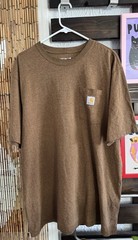 Carhartt Loose Fit Heavyweight Short-Sleeve Men’s Pocket T-Shirt – XL, Brown