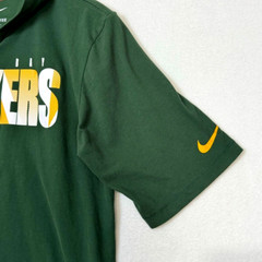 Nike Green Bay Packers Shirt Mens Sz S NFL On Field Hooded Tee Goodman Green