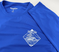 Hang Ten Swim Shirt Men’s Size M Royal Blue Long Sleeve UPF 50+Beach Surf Relax
