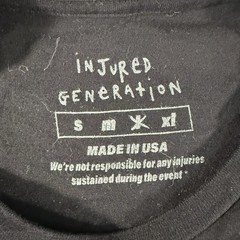 ASAP Rocky Injured Generation Tour Shirt Mens Sz L Double Sided Rap Music 2019