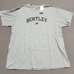 Adidas Bentley University T-Shirt 2Xl Cotton Blend Short Sleeve Gray Adult 165