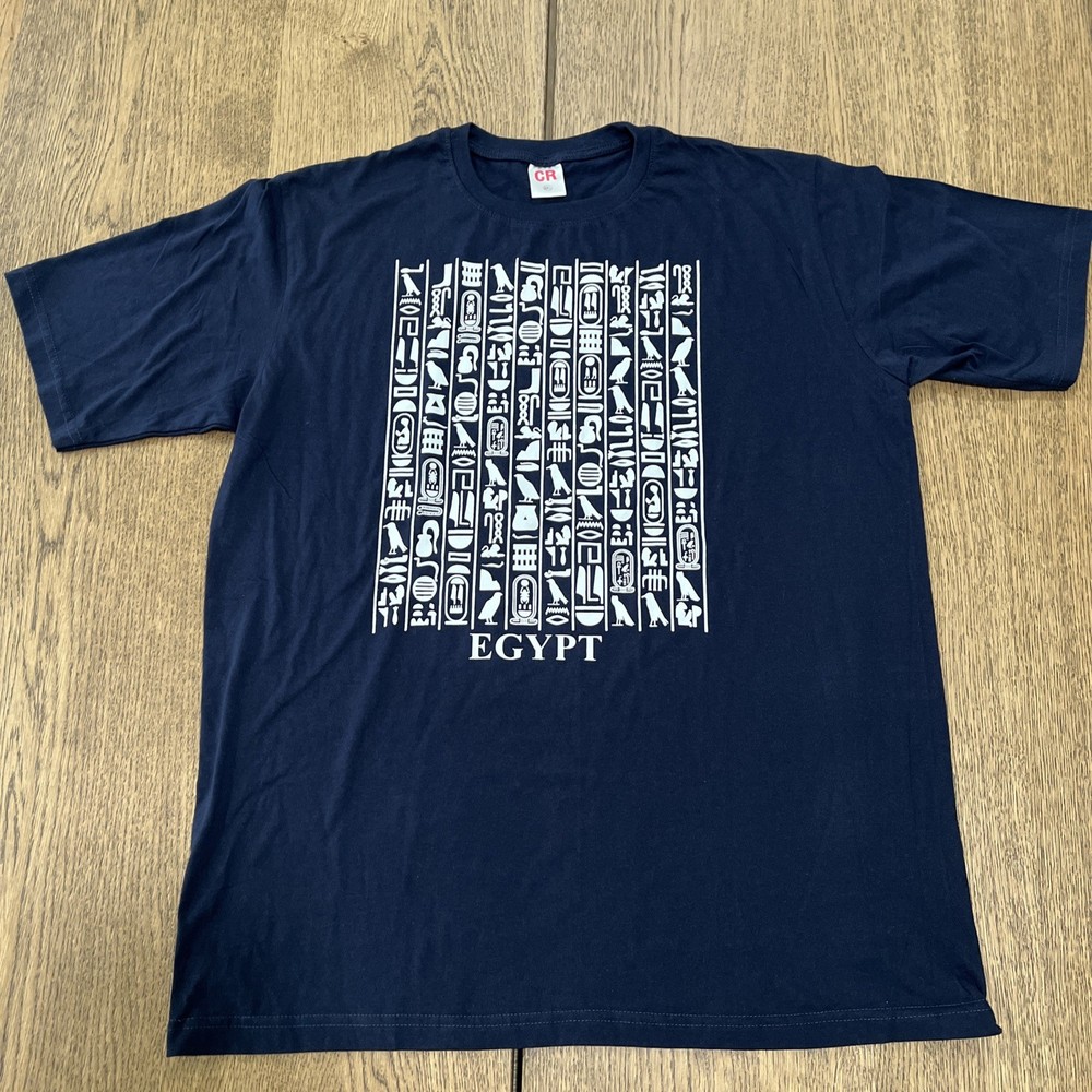 Men’s 2XL Egypt Hieroglyphics Tourist T-Shirt Made In Egypt