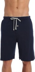 Nautica Men’s Soft Knit Elastic Waistband Sleep Lounge Short Large, Navy